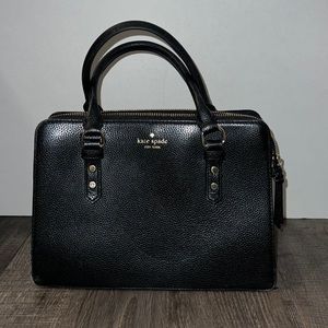 Kate Spade Black Leather Satchel Purse